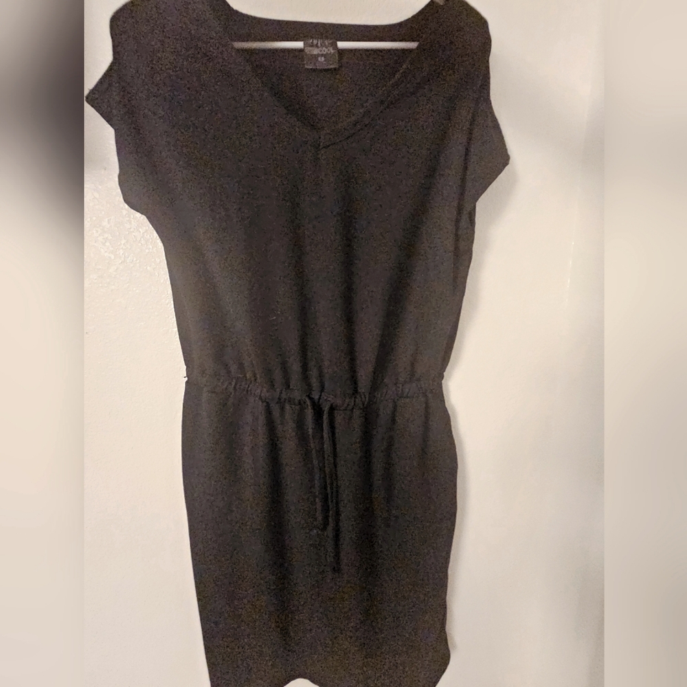 32 degree tie waist dress black